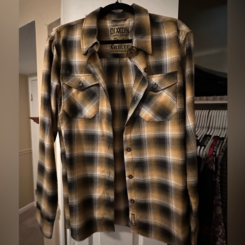 Dixxon F*#k Cancer women’s flannel